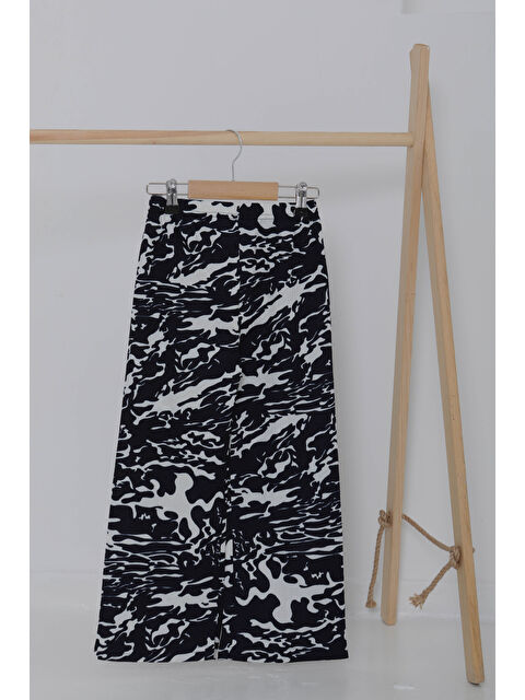 Tofisa Kız Çocuk Lacivert Leopar Desenli Pijama Altı - 27051 - S000389858-21164