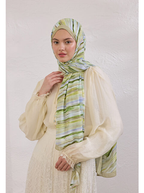 Fresh Scarfs Deıa Desen Rami Şal Adaçayı - S000420380-18194