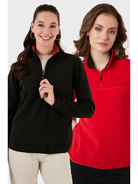 Lela Slim Fit Yumuşak Dokulu Anti-Pilling Tüylenme Yapmayan 2'li Paket Polar 5907000S2 - S000463889-37333