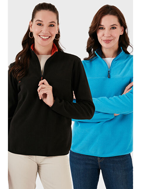 Lela Slim Fit Yumuşak Dokulu Anti-Pilling Tüylenme Yapmayan 2'li Paket Polar 5907000S2 - S000463889-5477