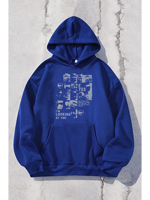 uyguntarz Looking Baskılı Oversize Sweatshirt - S000280266-17234