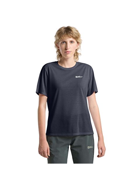 Jack Wolfskin Vonnan S|s T Kadın Mavi Tişört - S000489890-21164