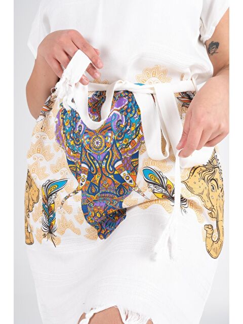 Varol Baskılı Bambu Plaj Elbisesi - S000379633-19966