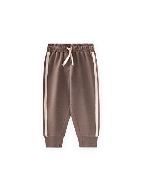 CİGİT Şerit Detaylı Eşofman 1-10 Yaş Vizon - S000530979-26429