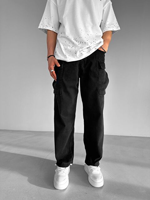 Abluka Online Erkek Oversize Dokulu Baskılı %100 Pamuk Tişört Beyaz - S000144339-20063