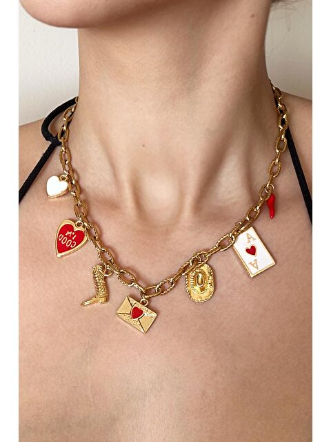 New Obsessions Arizona Cowboy love Charm Sallantılı Kolye - S000344112-20076