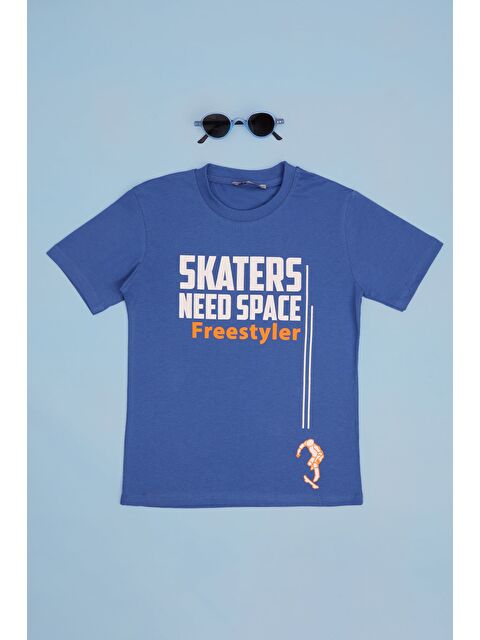 Fullamoda Skaters Need Space Baskılı Erkek Çocuk Tişört