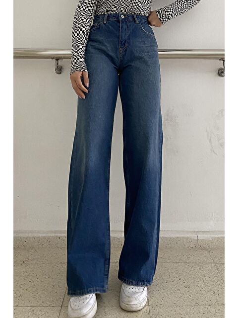 Lamelif Eskitme Palazzo Jean Eskitme Mavi - S000518044-17234