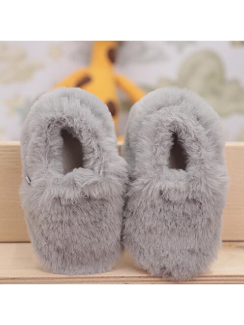 Ella Bonna Yumuşak Tüylü ,Organik Bebek Patik, Kaydırmaz Taban Kreş Ayakkabısı, Taba - S000330114-20600