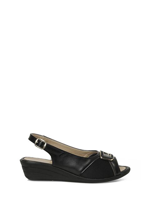 Polaris 166970.Z6FX Siyah Kadın Düz Sandalet - S000531426-19351