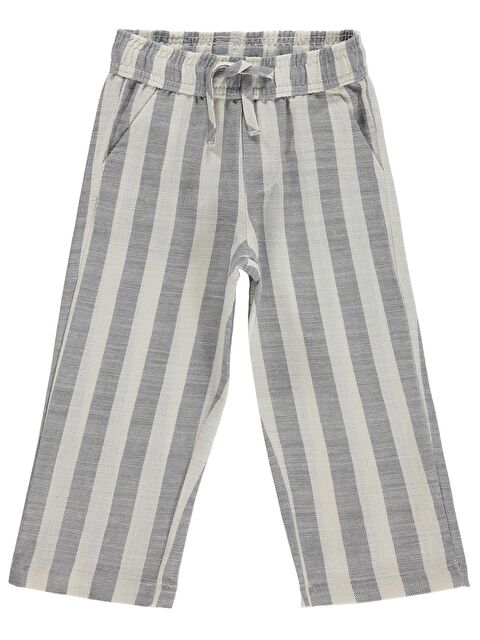 Civil Boys Kendinden Çizgili 2-5 Yaş Pantolon - Gri