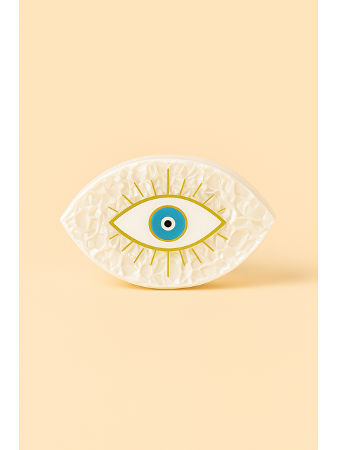 Katia And Bony Nazar Boncuklu Kemik Mandal Toka Yeşil