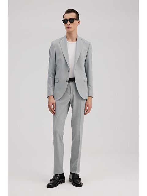 JAKAMEN Gri Slim Fit Mono Yaka Takım Elbise - S000495545-20600