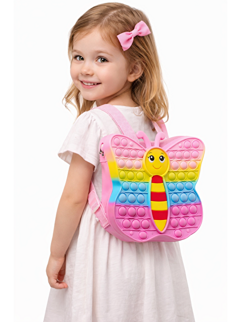 Katia And Bony Kız Çocuk Kelebek Patpatlı Çanta Pembe