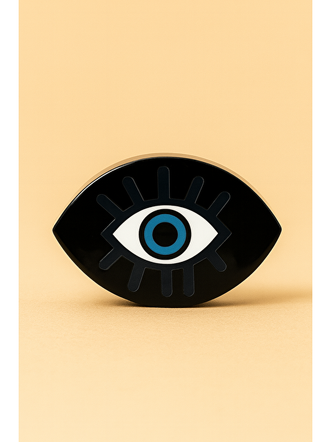 Katia And Bony Nazar Boncuklu Kemik Mandal Toka Siyah