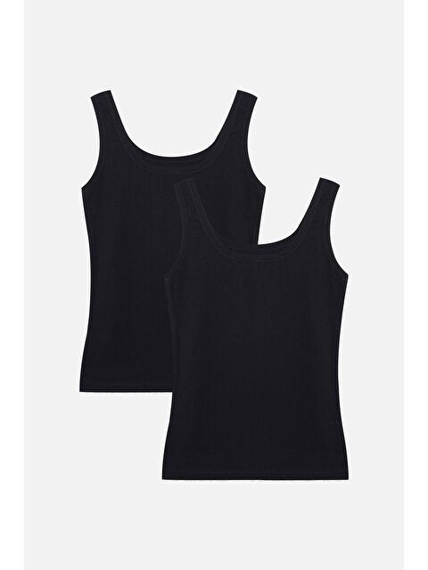 Koza İç Giyim 2'li Kalın Askılı Fitilli Atlet - S000251230-19351