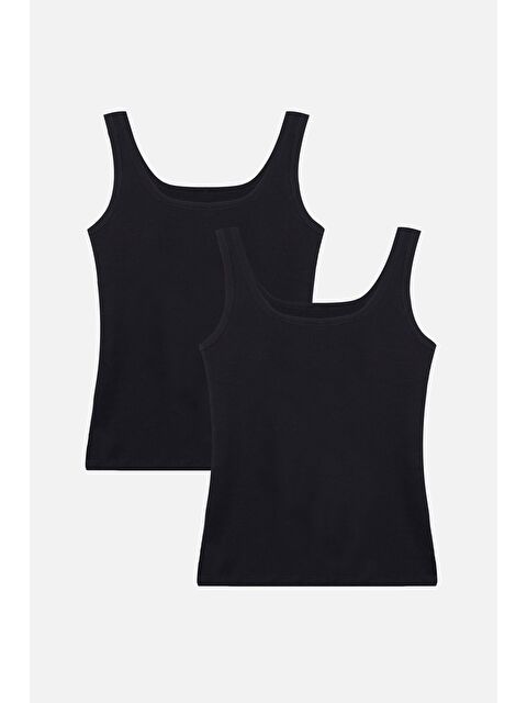 Koza İç Giyim Kadın 2'li Kalın Askılı Kaşkorse Atlet - S000307711-19351