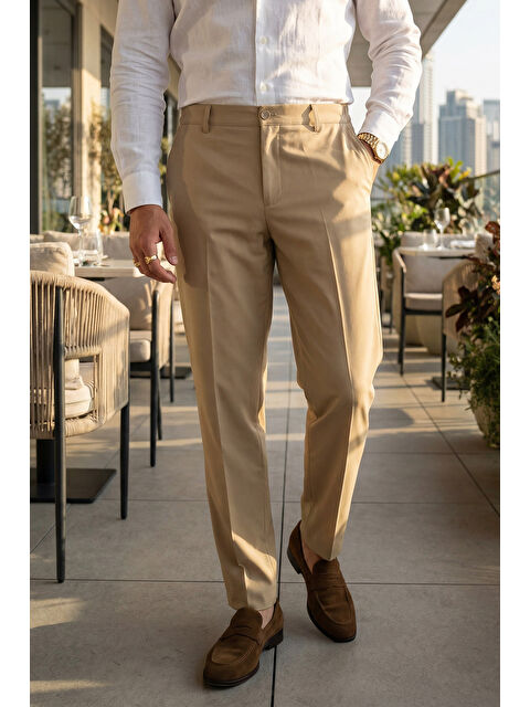 Livio Ferri Kiran Premium Ütü Gerektirmeyen Erkek Kumaş Pantolon