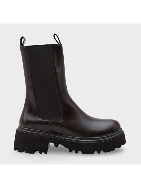 Capone Outfitters Tiana Trak Tabanlı Yandan Lastikli Kadın Uzun Bot - S000448458-19413