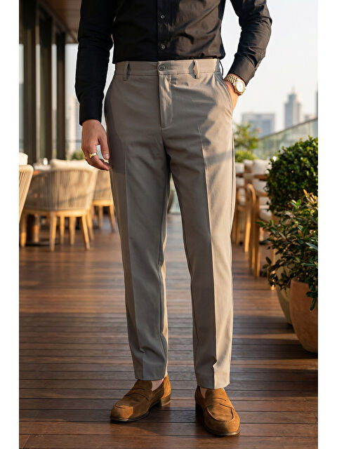 Livio Ferri Kiran Premium Ütü Gerektirmeyen Erkek Kumaş Pantolon