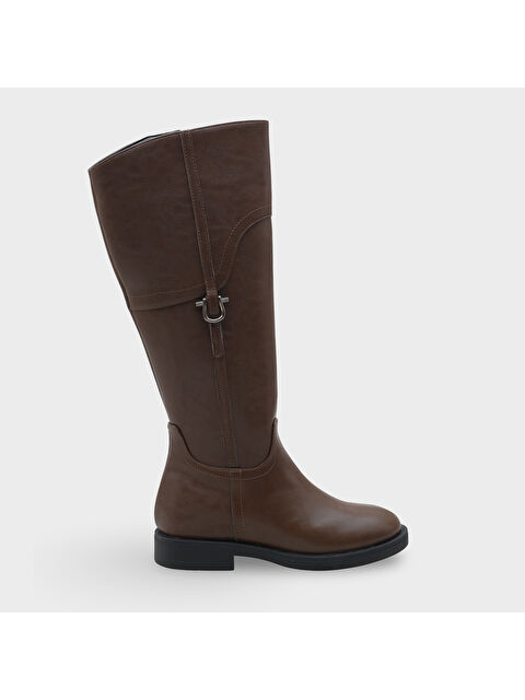 Capone Outfitters Tokalı Binici Fermuarlı Kadın Çizme - S000289498-19413