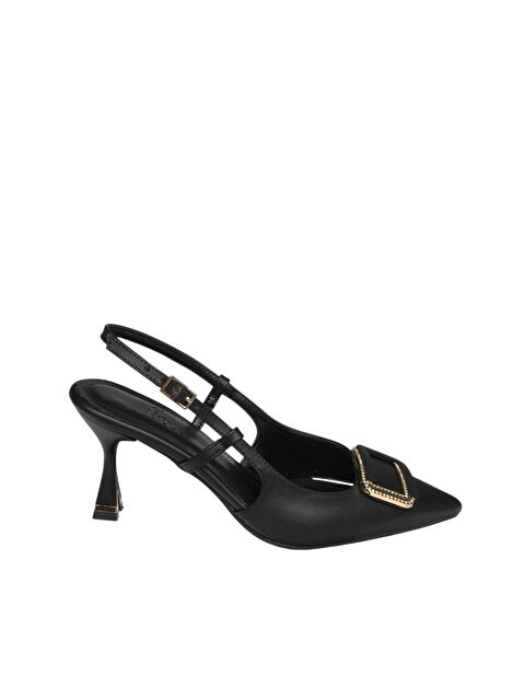 Fox Shoes Siyah Kadın Topuklu Ayakkabı U6760668 - S000401065-19351