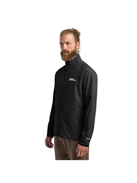 Jack Wolfskin Prelight Stride Erkek Siyah Outdoor Fermuarlı Sweatshirt - S000489907-19351
