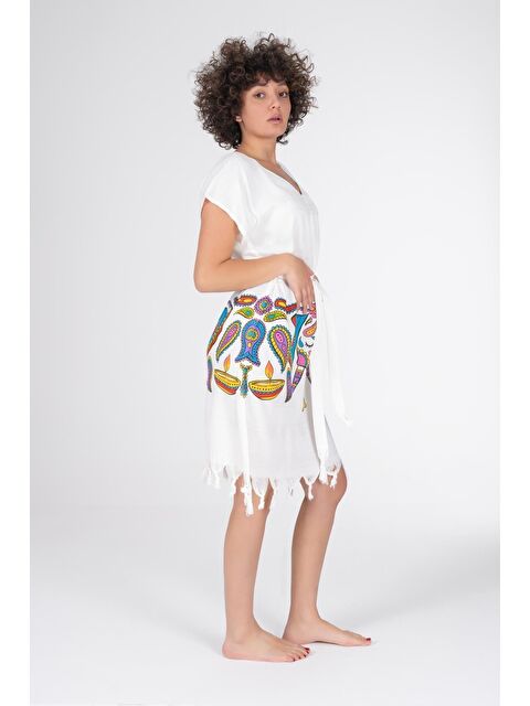 Varol Baskılı Bambu Plaj Elbisesi - S000379639-19966