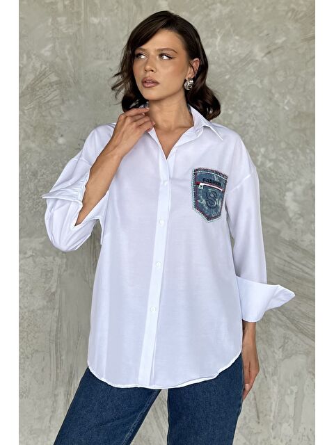 Gülseli Cepli Kadın Salaş Gömlek - S000402205-20063