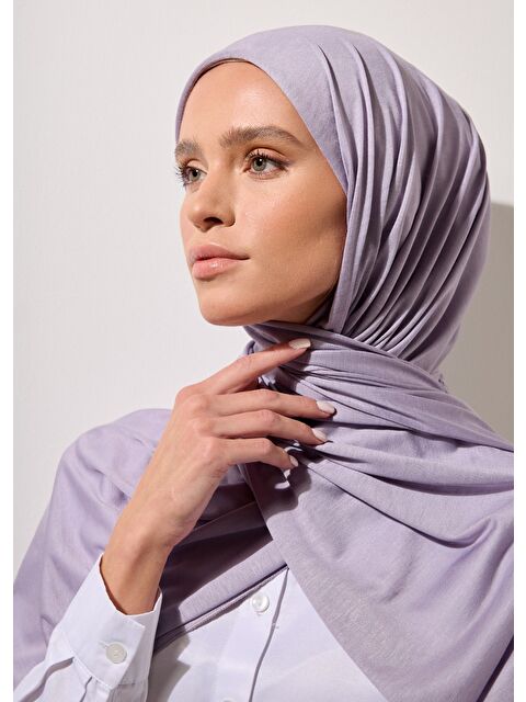 Rabia Z Tesettür Şal - Lavanta Jarsey - S000387653-17878