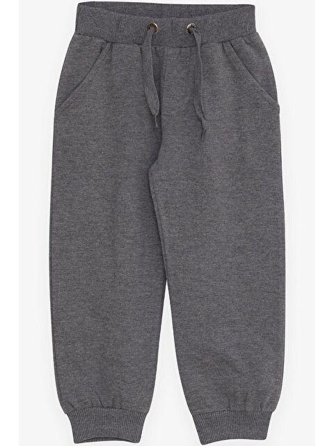 Breeze Erkek Çocuk Eşofman Altı Cepli Koyu Gri Melanj (3-8 Yaş) - S000068378-29351