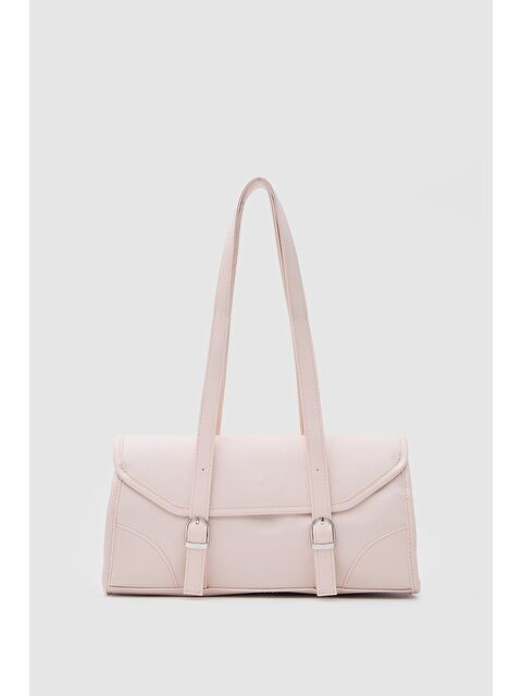 Shulebags Lue Vintage Baget Çanta Pudra Pembe