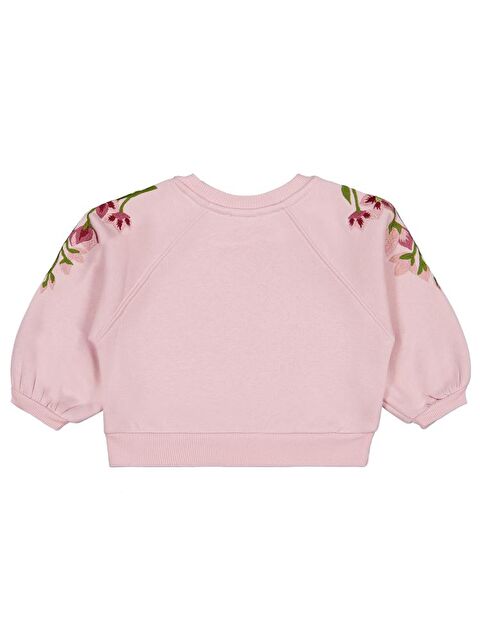Civil Girls Omuzu Çiçek Nakışlı 2-5 Yaş Sweatshirt - S000467911-20028