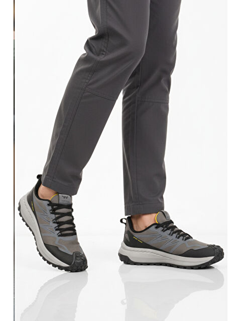 Walkway Füme Kaymaz Bağcıklı Esnek Erkek Spor Ayakkabı Osiria 2035 M - S000496885-33408