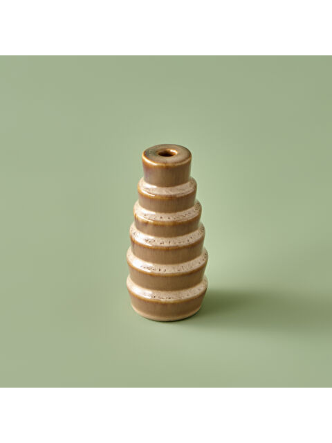 Bella Maison Wildy Mumluk Kahverengi   Şamdan (6x6x12 cm) - S000301461-19413