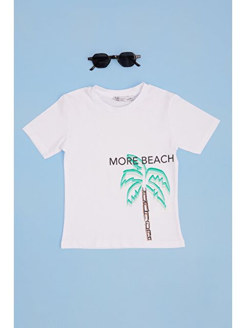 Fullamoda More Beach Baskılı Erkek Çocuk Tişört