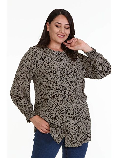 Mylinemoda Düğme Detaylı Gipeli Tunik - S000239057-18547