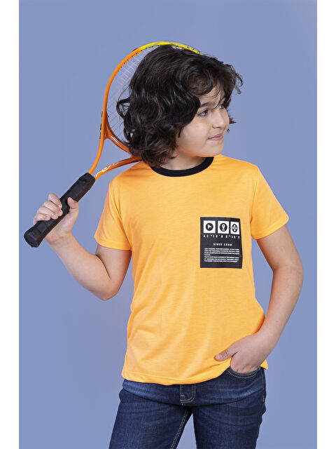Toontoykids Erkek Çocuk Neon Renkli Baskılı Tişört - S000417890-20013