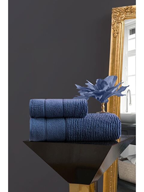 Varol Venedik Micro Pamuk El Havlusu 50x90 cm Mavi - S000383050-17234