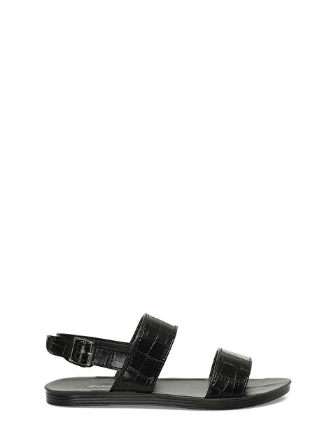 Polaris 323082.Z 4FX Siyah Kadın Düz Sandalet - S000507118-19351