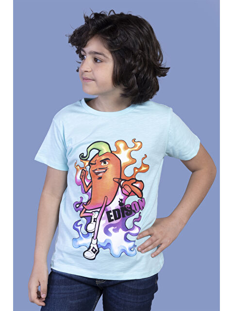Toontoykids Erkek Çocuk Acı Biber Baskılı Tişört - S000417891-20055