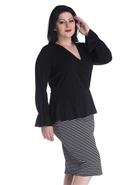 Mylinemoda Çizgili Örme Etek - S000239063-19351