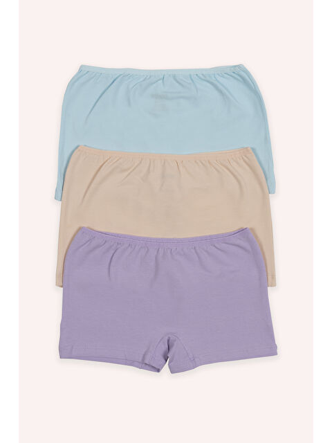 Panço Kız Çocuk Düz Renk 3'lü Boxer - İç Giyim - S000510623-23173