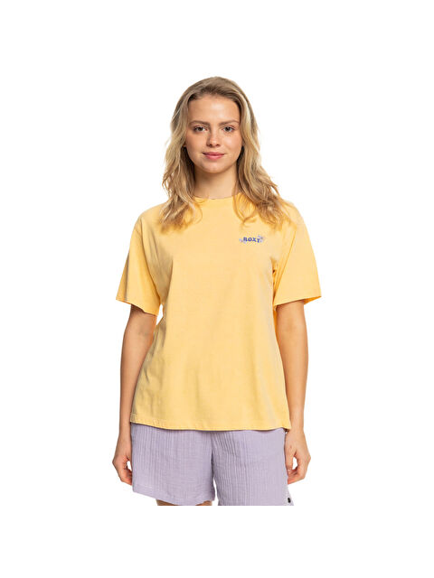 Roxy Moonlight Sun B J Kadın Sarı Tişört - S000503999-19351