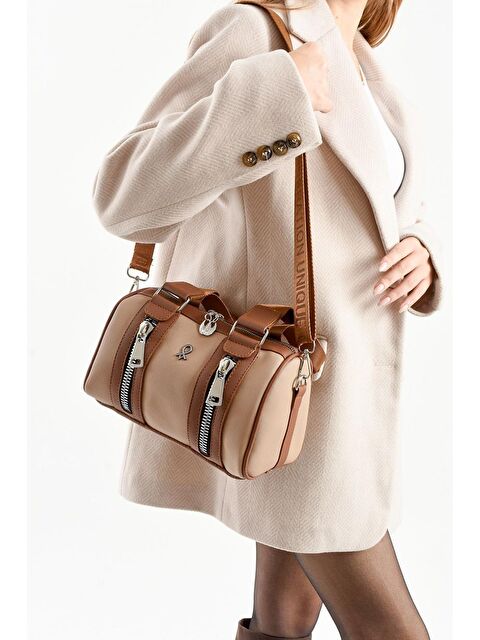 Bipanya Pablo Garnili Silindir Lakost Kadın Omuz Çantası BP-4864O - S000500323-26429