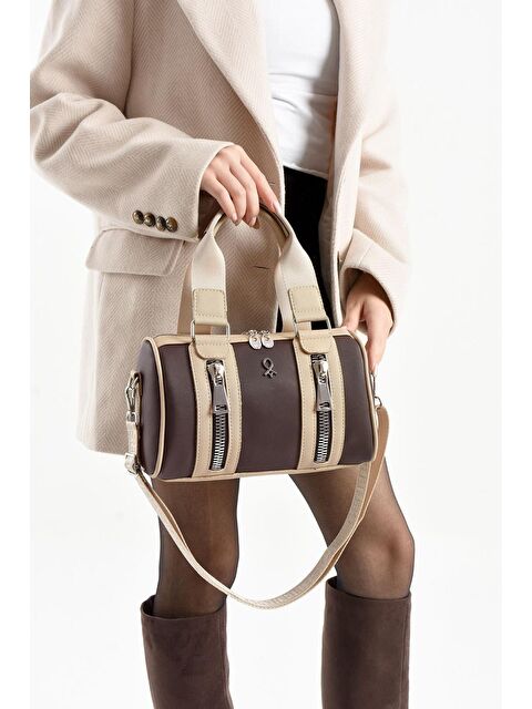 Bipanya Pablo Garnili Silindir Lakost Kadın Omuz Çantası BP-4864O - S000500323-19413