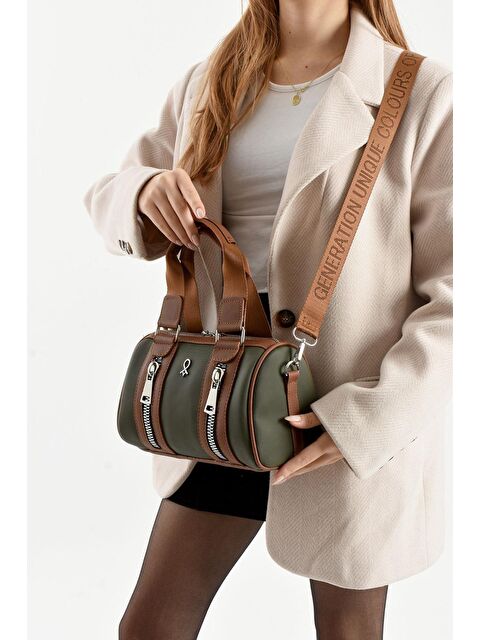 Bipanya Pablo Garnili Silindir Lakost Kadın Omuz Çantası BP-4864O - S000500323-18547