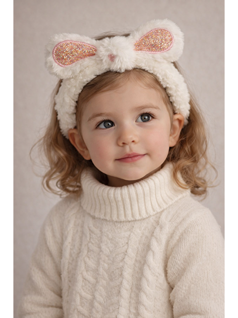 Katia And Bony Kız Çocuk Fiyonklu Saç Bandı Beyaz