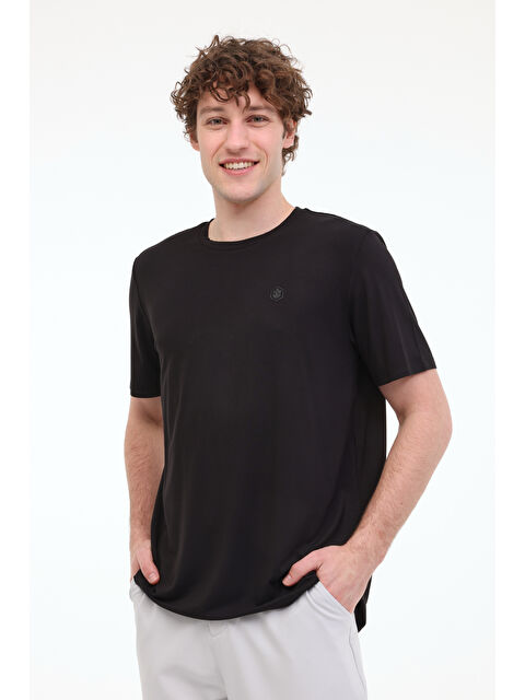 Lumberjack ML BAMBO 11BAM01 5FX Siyah Erkek Kısa Kol T-Shirt - S000378288-19351