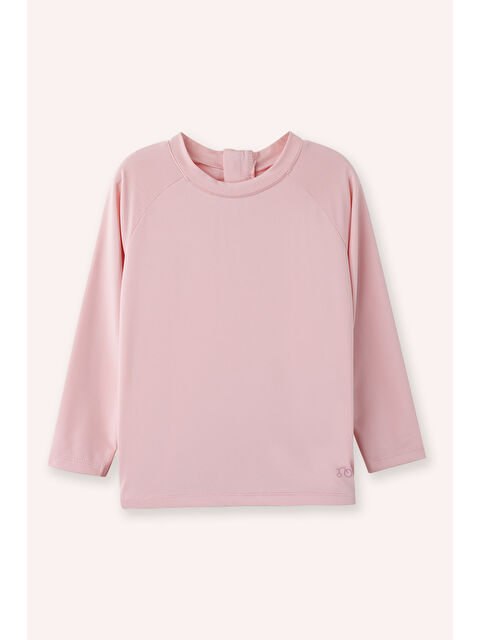 Panço Kız Bebek Bisiklet Yaka Uv Korumalı Pembe Tişört - S000524151-18686